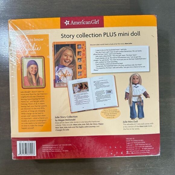 American Girl Julie Albright Story Collection with Mini Julie Doll NEW - Picture 6 of 8